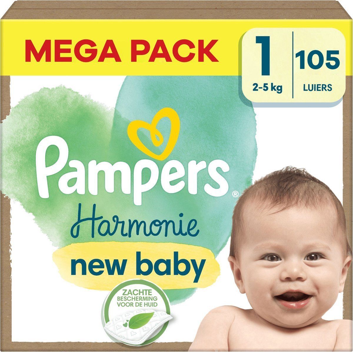 Pampers Harmonie luiers maat 1 | 105 stuks