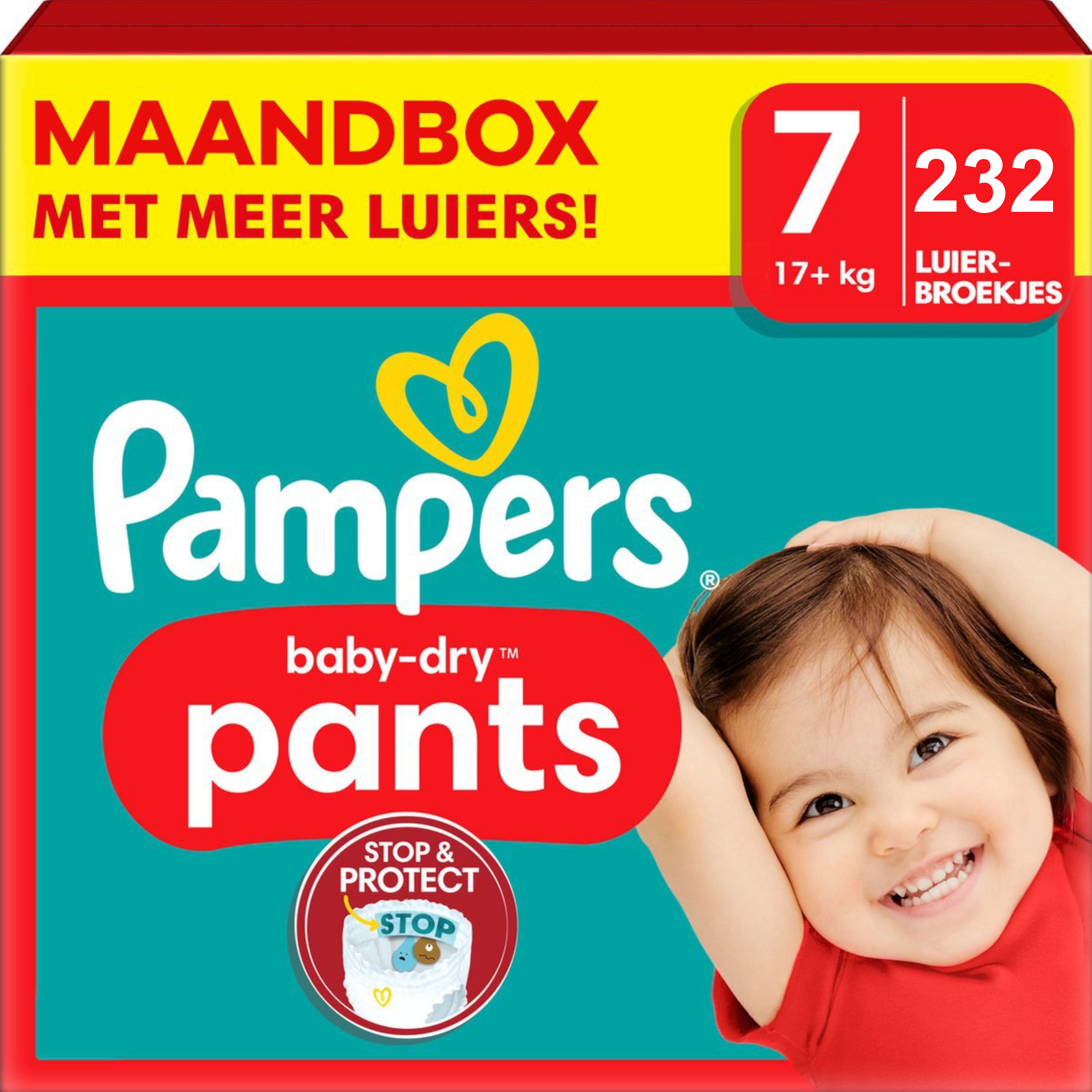 Pampers Baby Dry Pants luierbroekjes maat 7 | 232 stuks