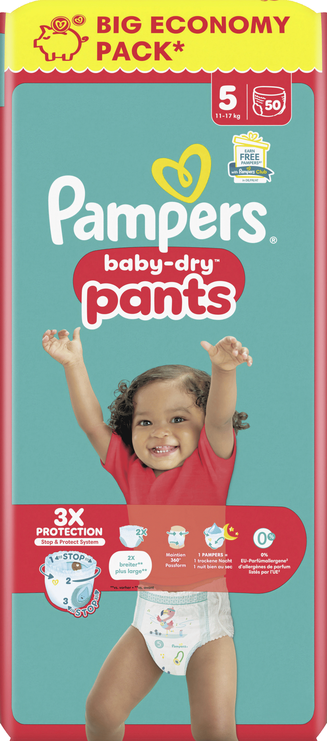Pampers Baby Dry Pants luierbroekjes maat 5 | 50 stuks
