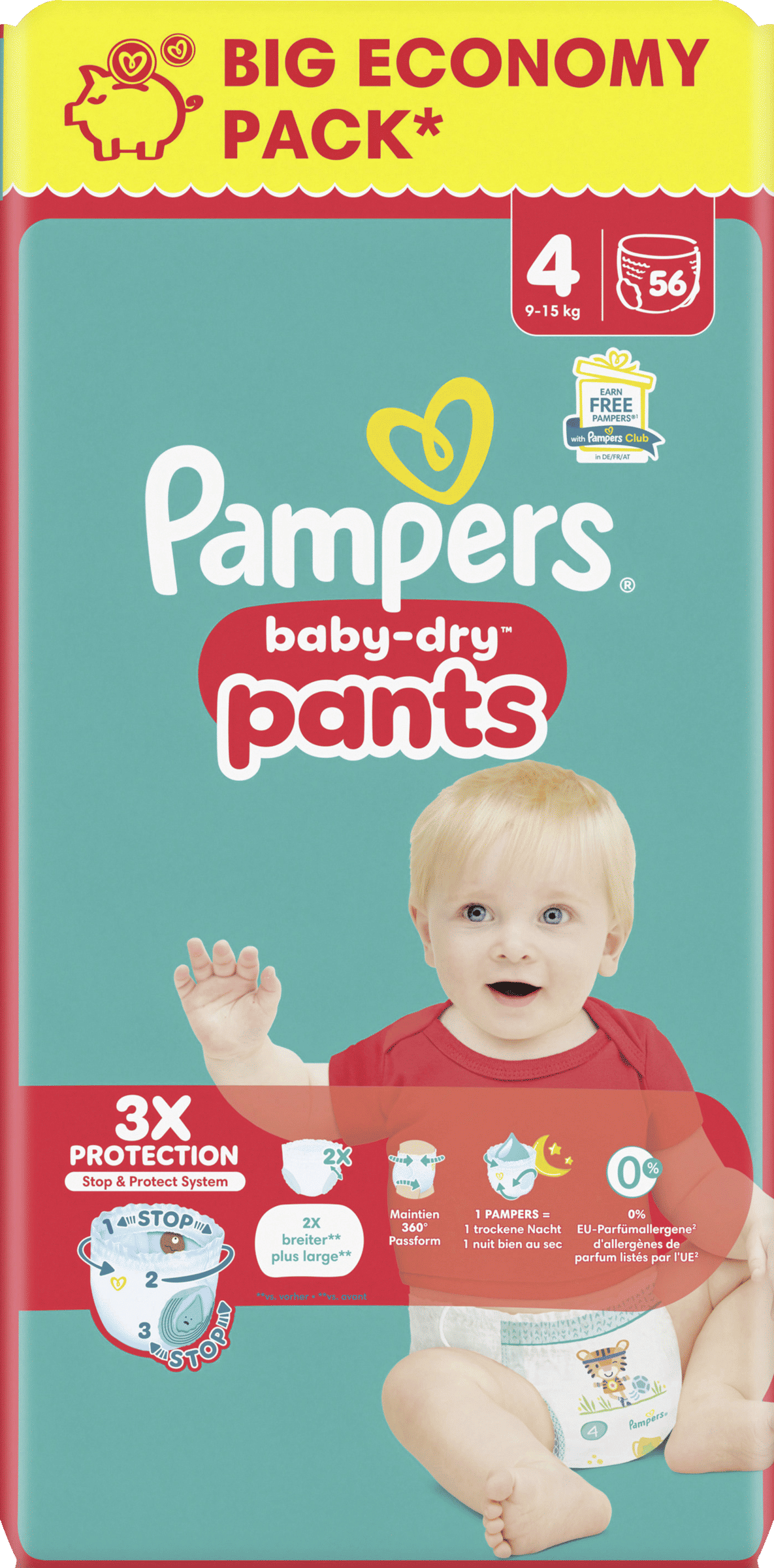Pampers Baby Dry Pants luierbroekjes maat 4 | 56 stuks