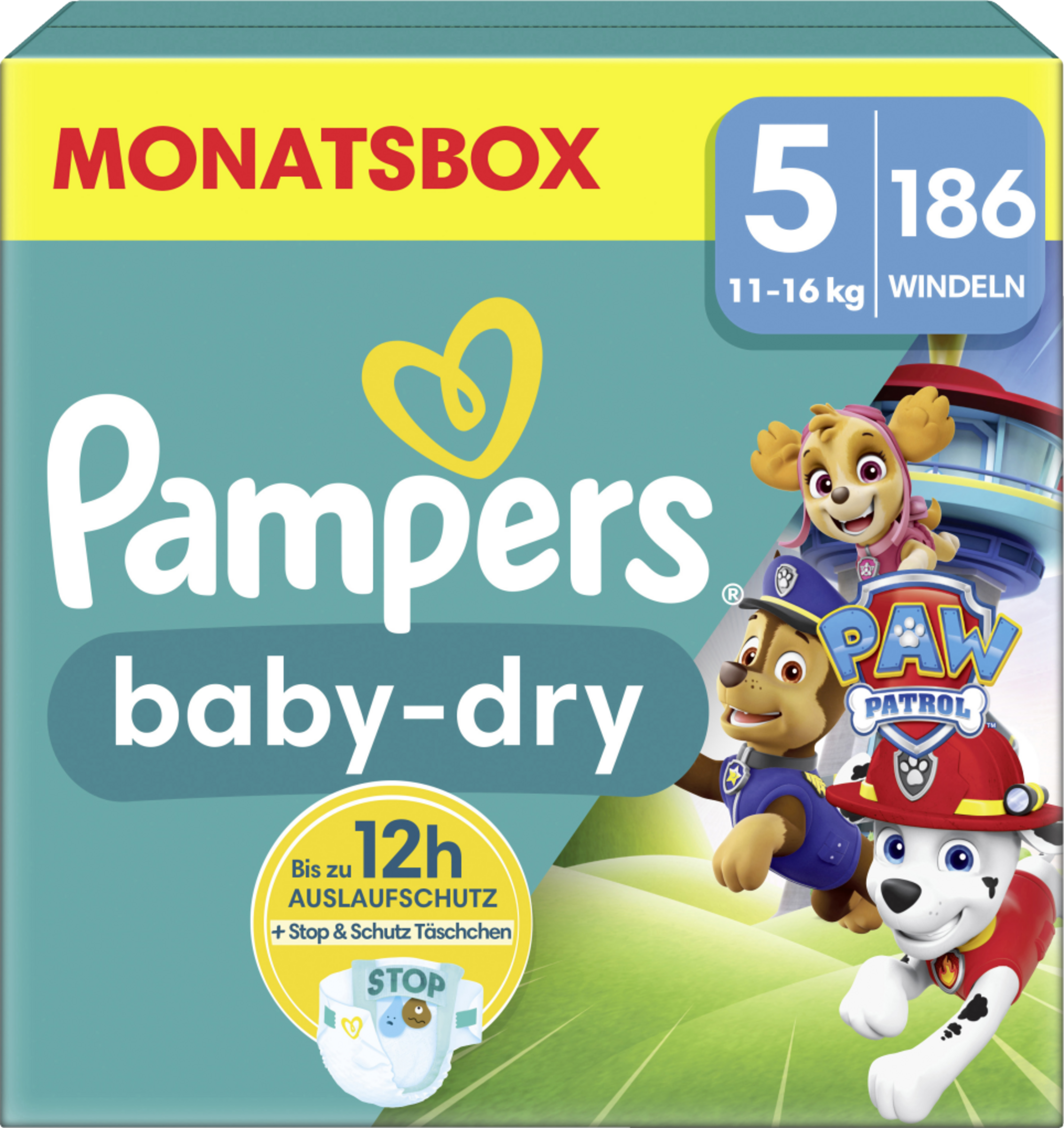Pampers Baby Dry luiers maat 5 | 186 stuks