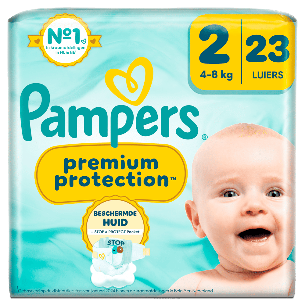 Pampers Premium Protection luiers maat 2 | 23 stuks