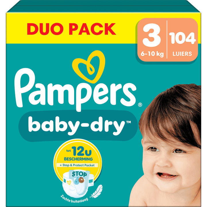 Pampers Baby Dry luiers maat 3 | 104 stuks