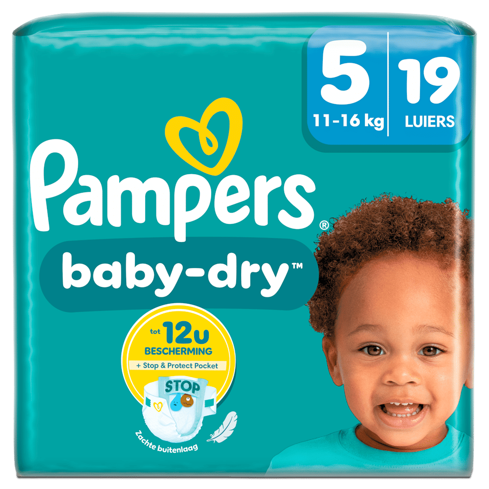 Pampers Baby Dry luiers maat 5 | 19 stuks