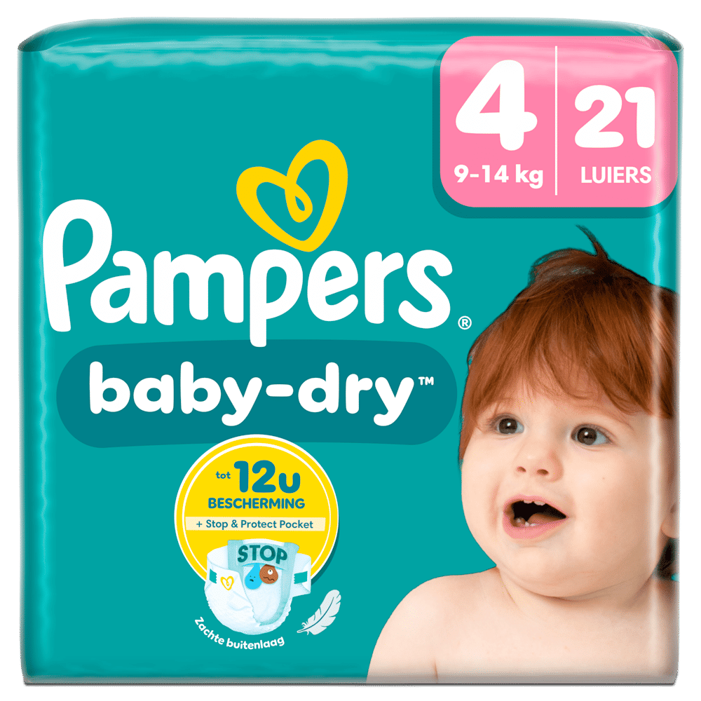 Pampers Baby Dry luiers maat 4 | 21 stuks