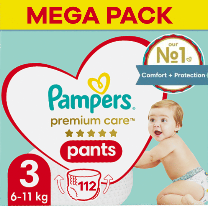 Pampers Premium Care Pants luierbroekjes maat 3 | 112 stuks