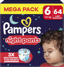 Pampers Baby Dry Night Pants luierbroekjes maat 6 | 64 stuks