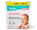 Pampers Sensitive babydoekjes | 320 stuks
