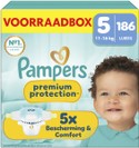 Pampers Premium Protection luiers maat 5 | 186 stuks