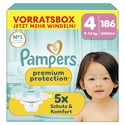 Pampers Premium Protection luiers maat 4 | 186 stuks
