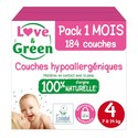 LOVE & GREEN luiers maat 4 | 184 stuks