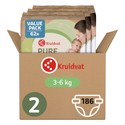 Kruidvat Pure & Soft luiers maat 2 | 186 stuks