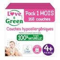 LOVE & GREEN luiers maat 4+ | 168 stuks