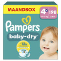 Pampers Baby Dry luiers maat 4+ | 198 stuks