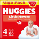 Huggies Little Movers luiers maat 4 | 150 stuks