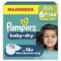 Pampers Baby Dry luiers maat 6+ | 144 stuks