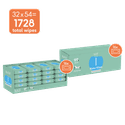 Naïf plasticvrije waterbabydoekjes | 1728 stuks