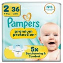 Pampers Premium Protection luiers maat 2 | 36 stuks