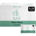 Naïf plasticvrije waterbabydoekjes | 432 stuks