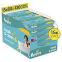 Pampers Fresh Clean babydoekjes | 1200 stuks
