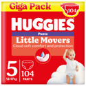 Huggies Little Movers Pants luierbroekjes maat 5 | 104 stuks